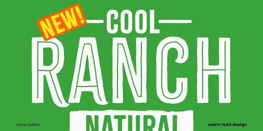 Citrus Gothic Font Family preview 4