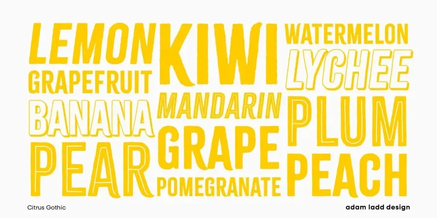 Citrus Gothic Font Family preview 6
