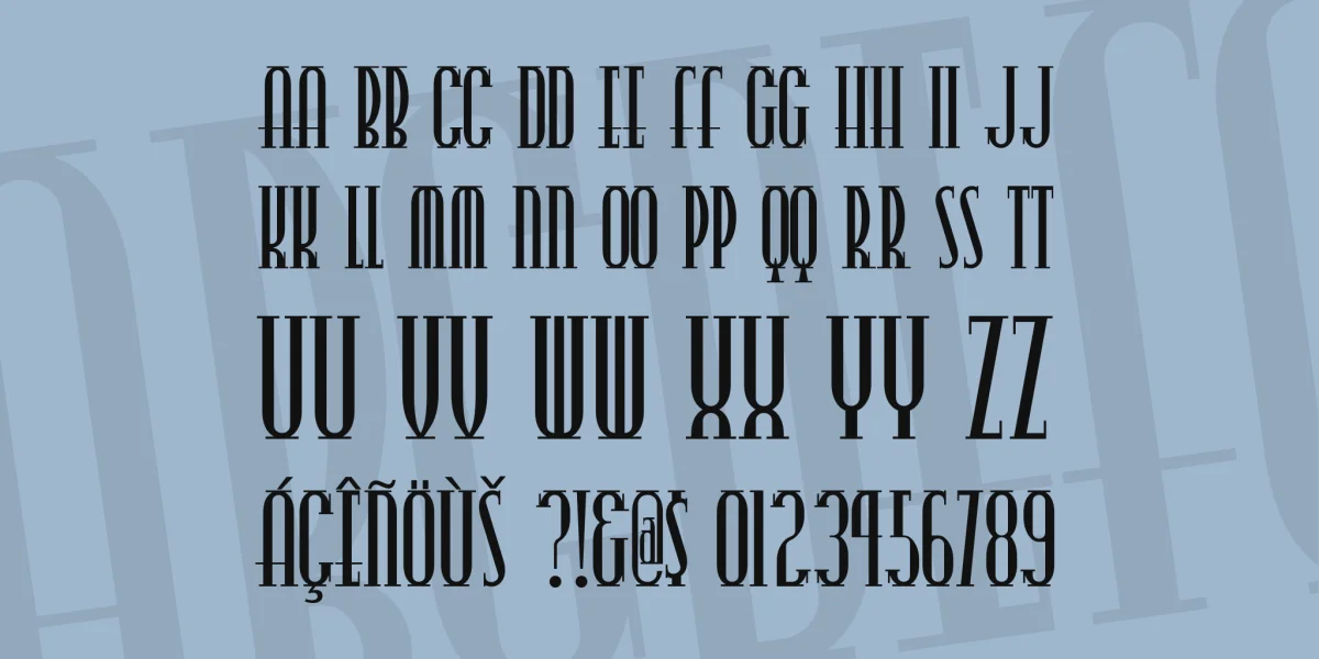 CitySlicker Font preview 3