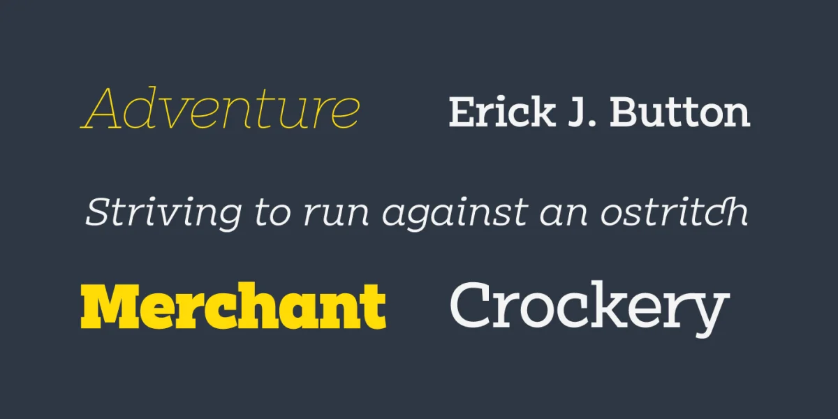 Clab Personal Use Font Family preview 5