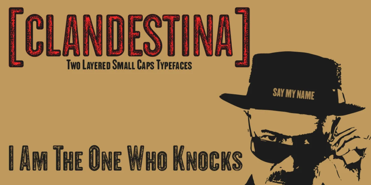 CLANDESTINA Font preview 2