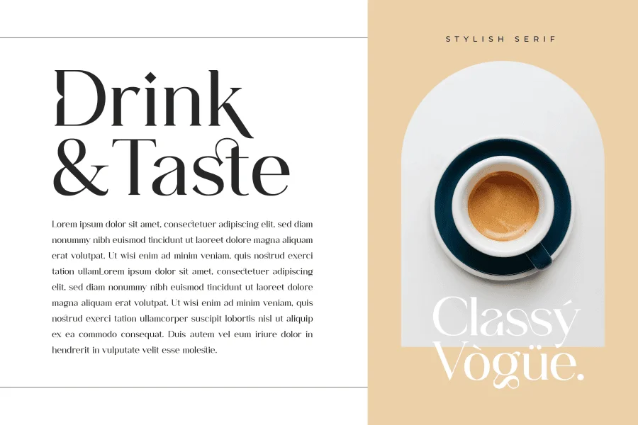 Classy Vogue Font preview 5