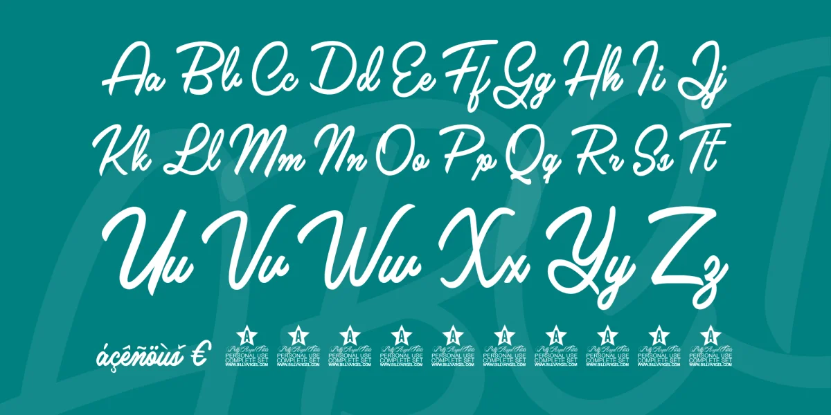 Claudia Personal Use Font preview 5