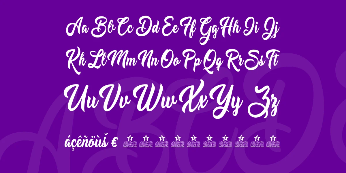 Claudina Personal Use Font preview 5