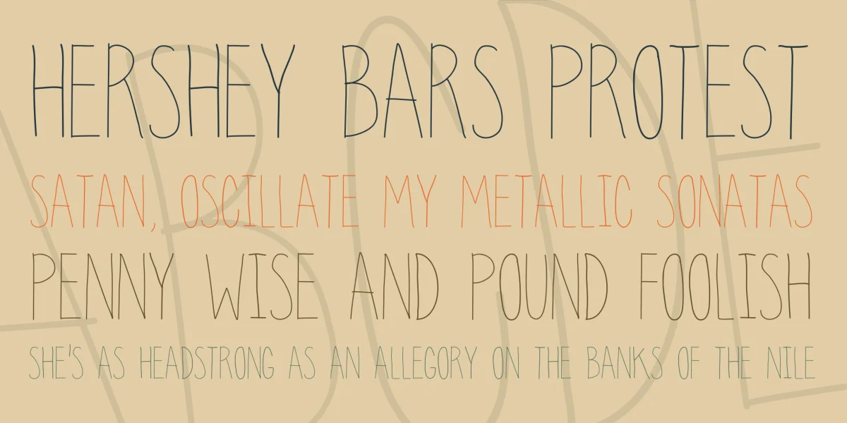 clean up your mess Font preview 2