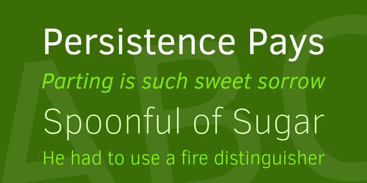 Clear Sans Font Family preview 2