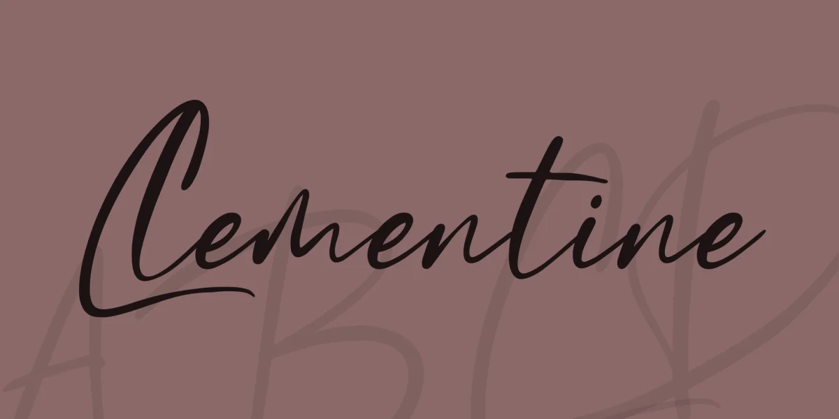 Clementine Font preview 11