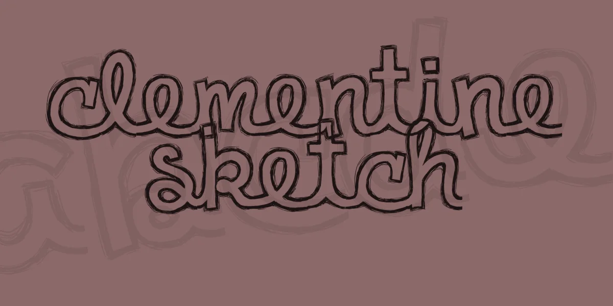Clementine Sketch Font