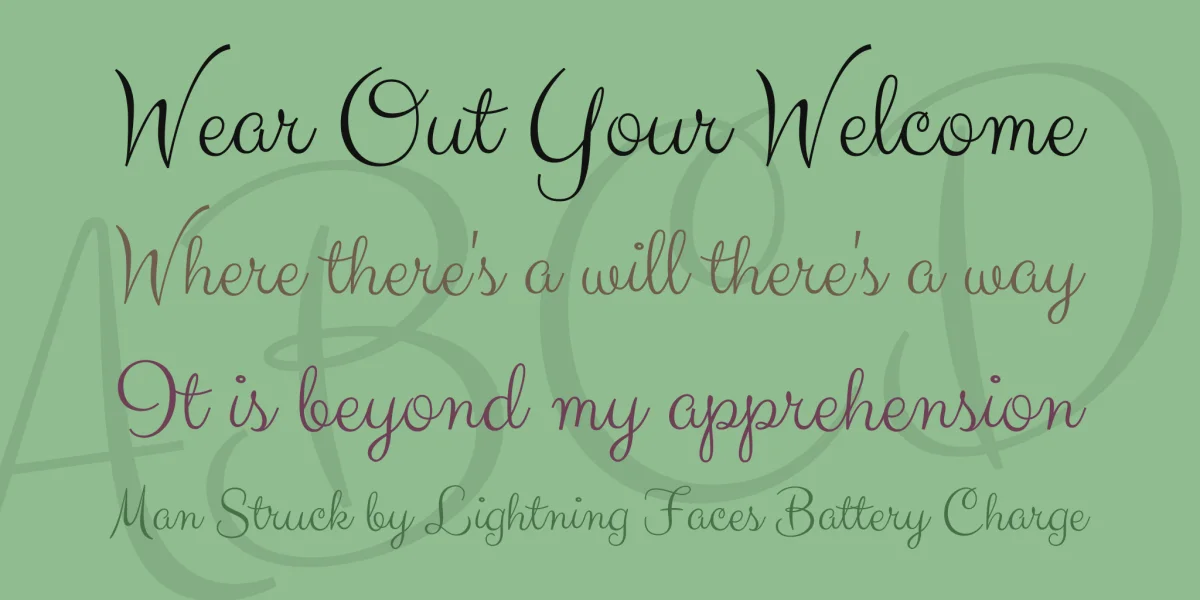 Clicker Script Font preview 2