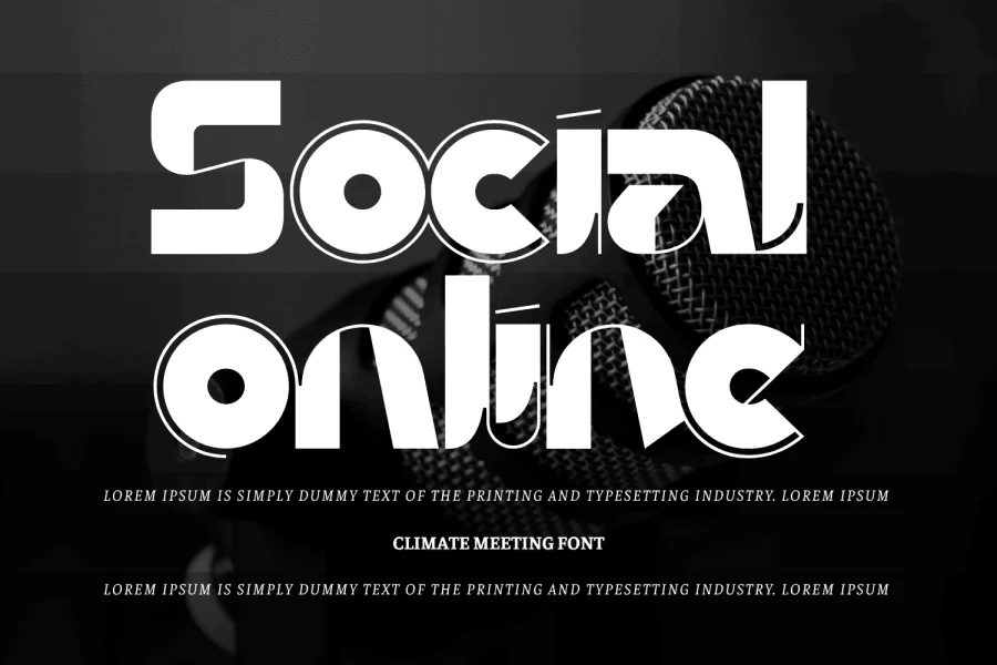 Climate Meeting Demo Font preview 3