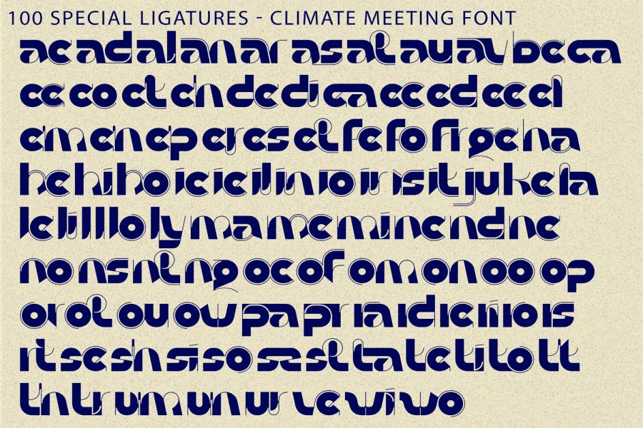 Climate Meeting Demo Font preview 8