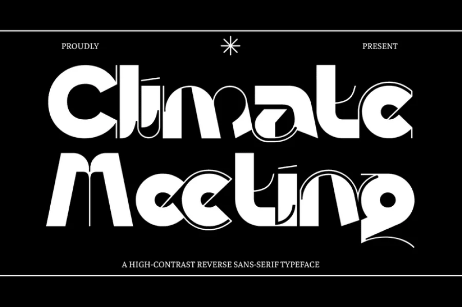Climate Meeting Demo Font preview 9