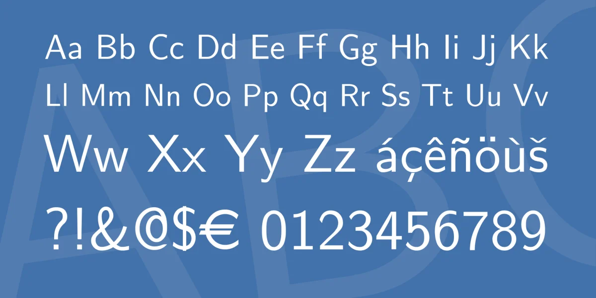 Computer Modern Font Family preview 4