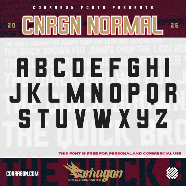 CNRGN Normal Font preview 2