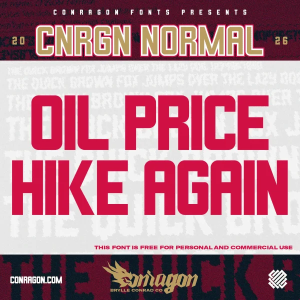 CNRGN Normal Font preview 5