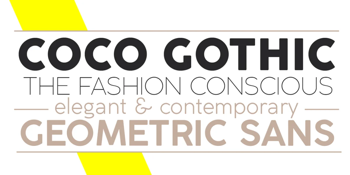 Coco Gothic Font Family preview 2