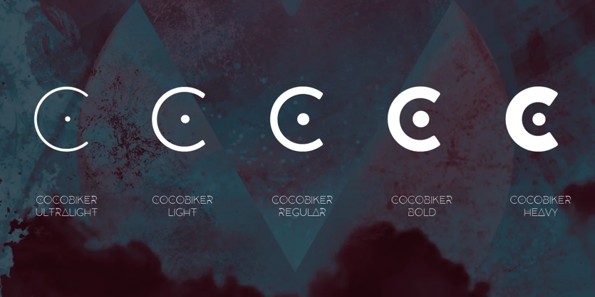 CocoBikeR Font preview 3