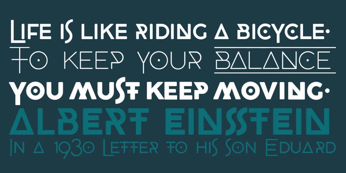 CocoBikeR Font preview 5