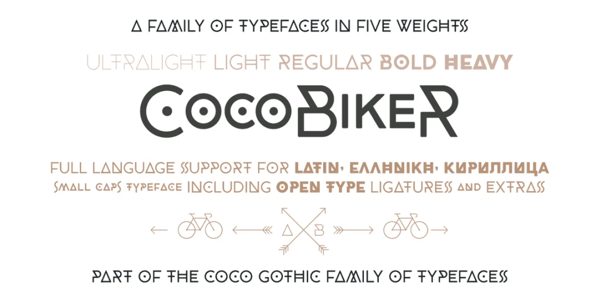 CocoBikeR Font preview 7