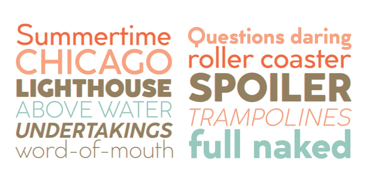 Cocogoose Classic Trial Font Family preview 4