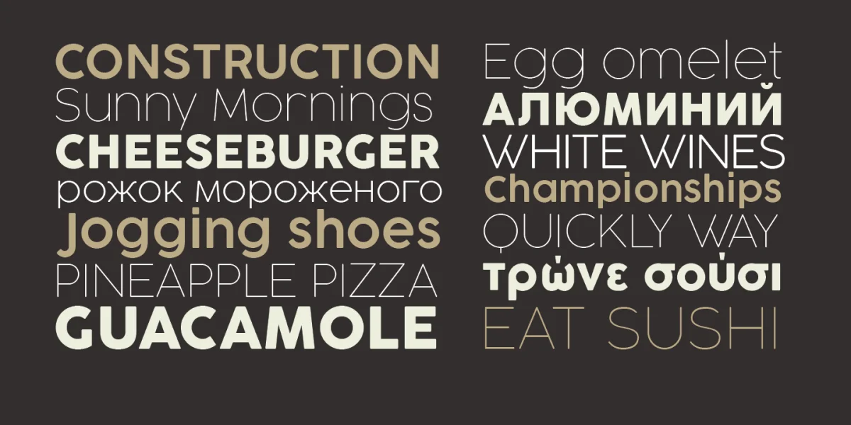 Cocogoose Pro Font Family preview 2