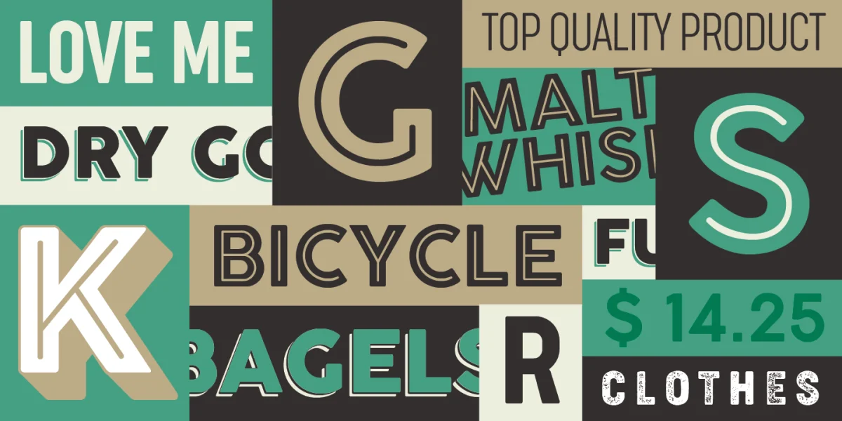 Cocogoose Pro Font Family preview 3