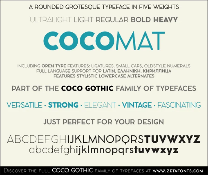 COCOMAT Font Family preview 13