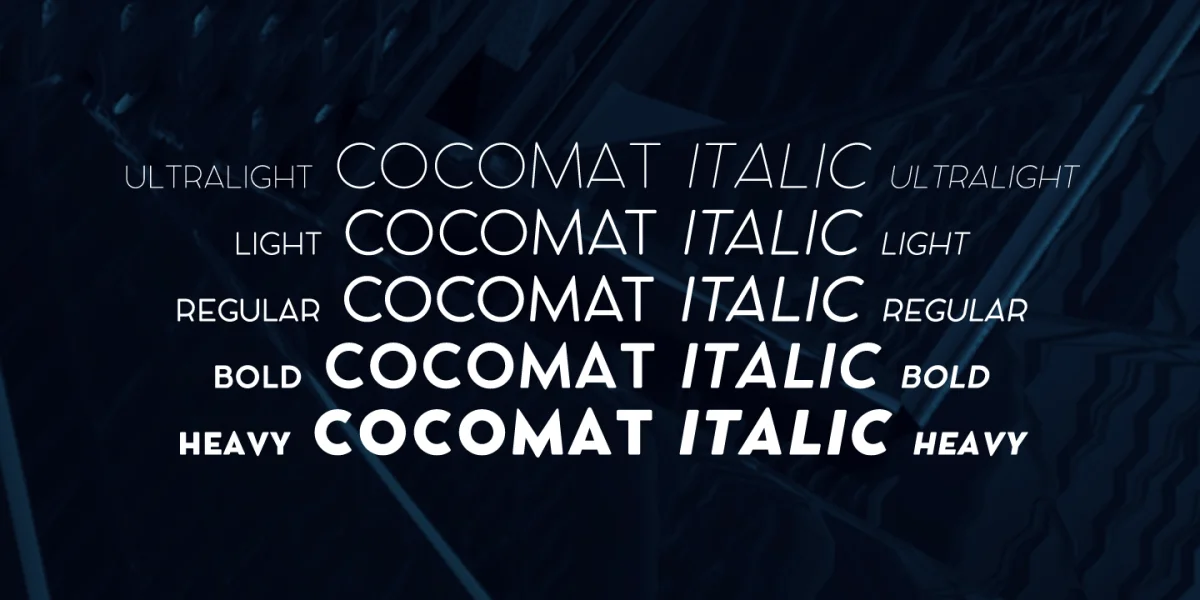 COCOMAT Font Family preview 3