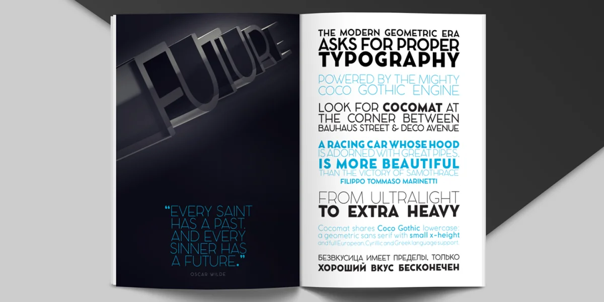 COCOMAT Font Family preview 6