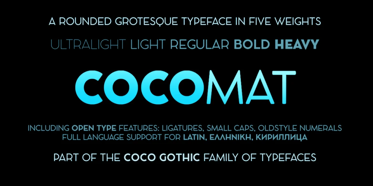 COCOMAT Font Family preview 8