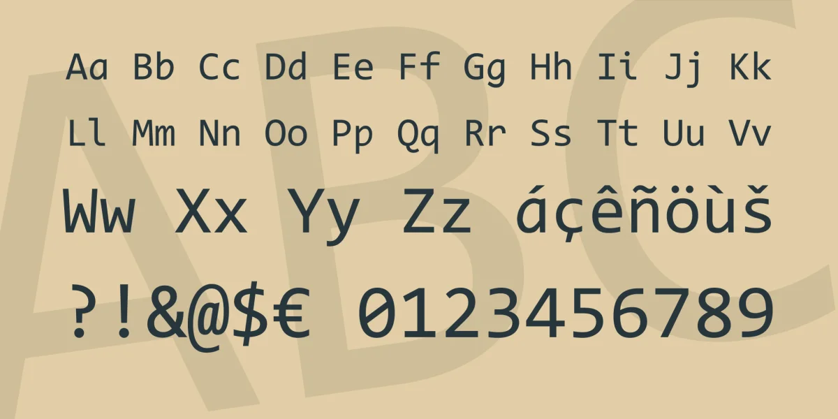 Code New Roman Font Family preview 4