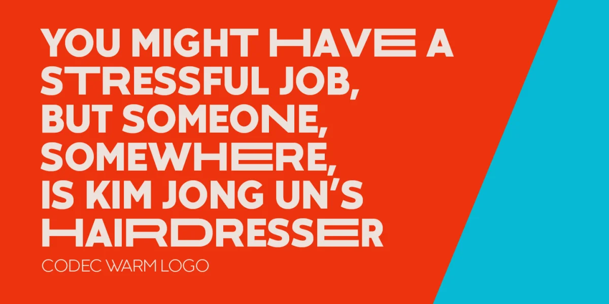 Codec Font Family preview 2