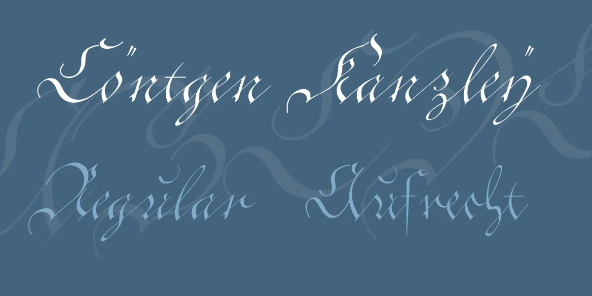 Cöntgen Kanzley Font Family