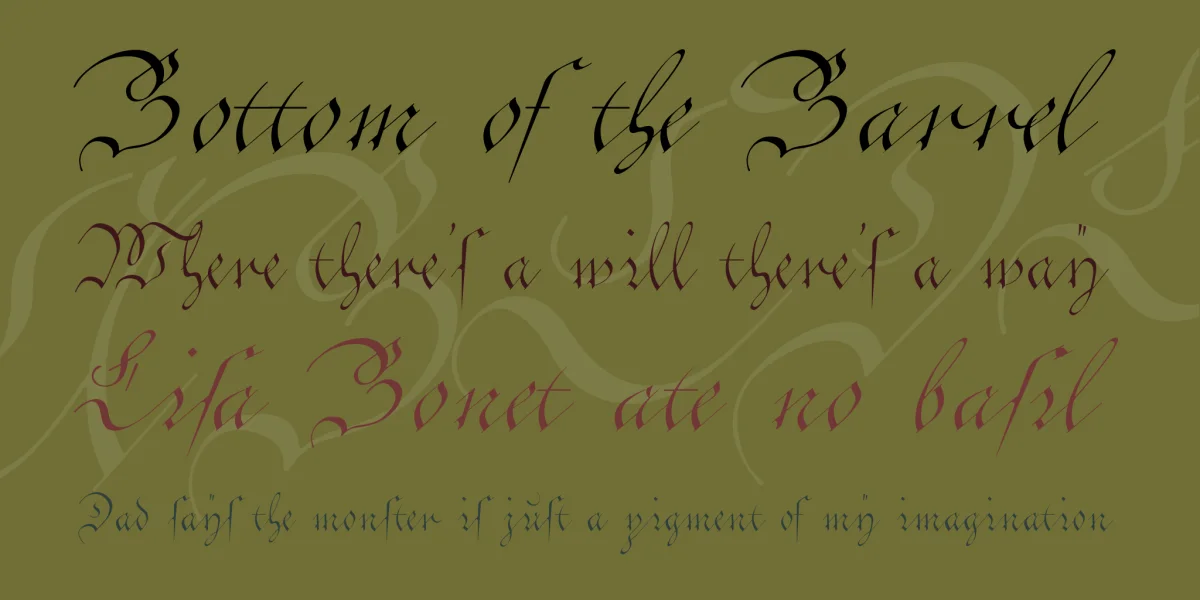Cöntgen Kanzley Font Family preview 2