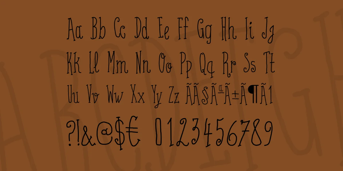 Coffee Written Font Family preview 4