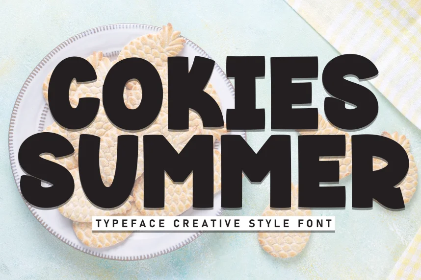 Cokies Summer – Creative Style Font preview 2