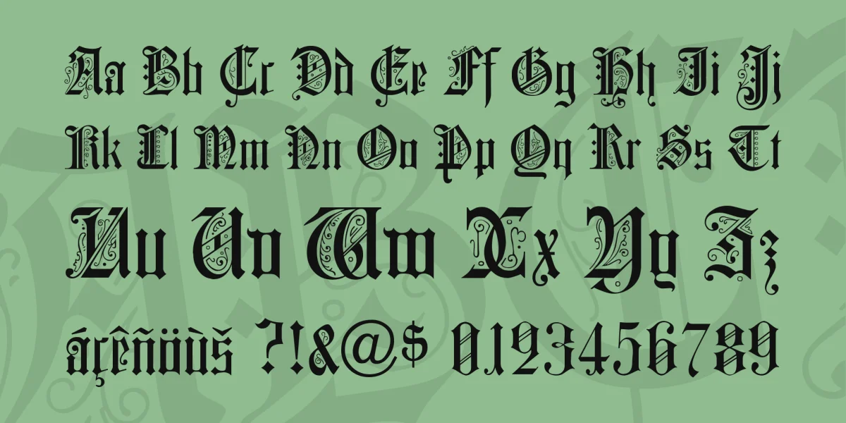 Colchester Font preview 3