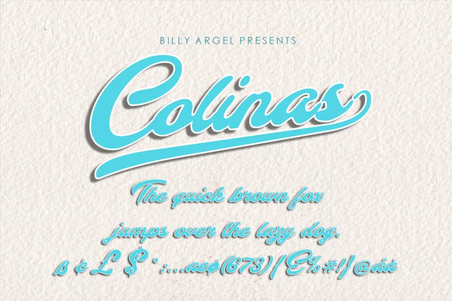 Colinas Personal Use Font preview 2