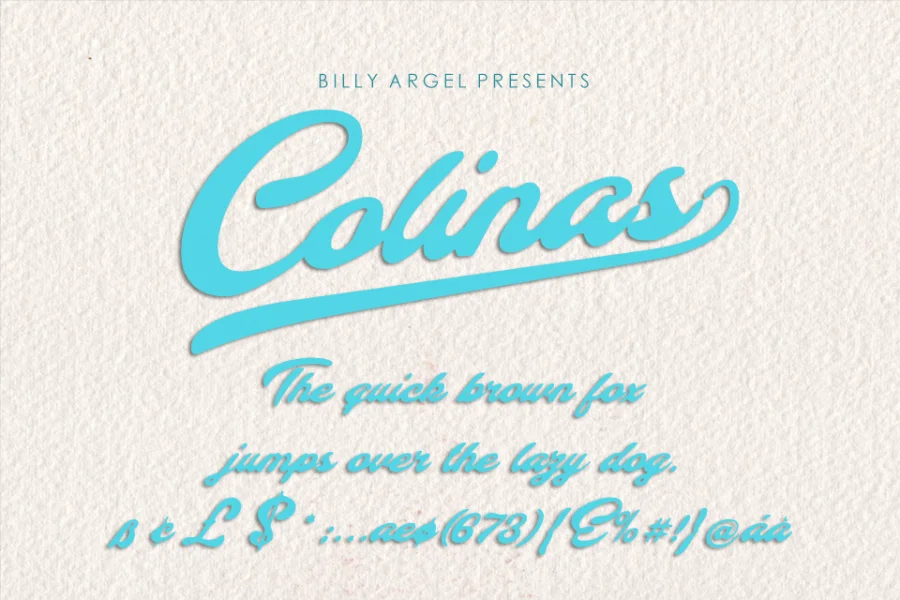 Colinas Personal Use Font preview 3