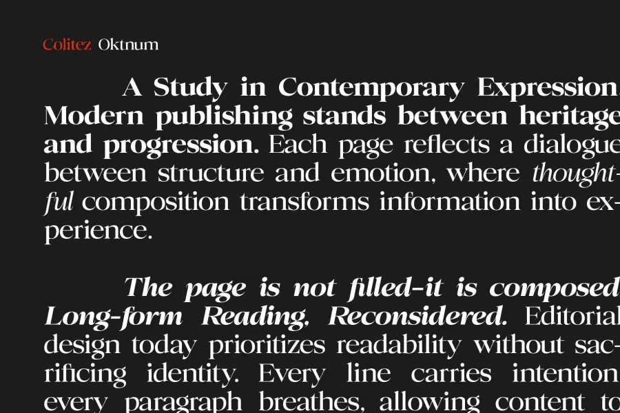 Colitez Serif Font preview 10
