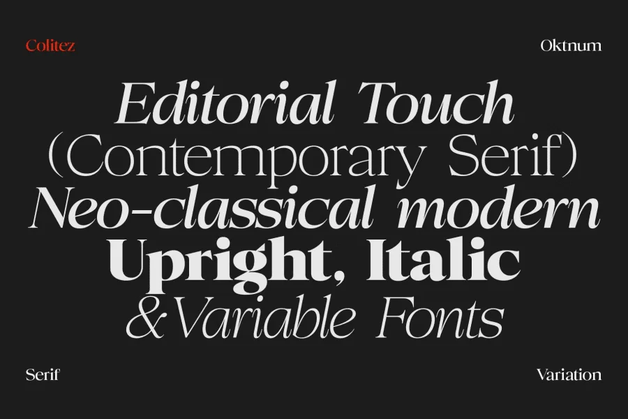 Colitez Serif Font preview 4