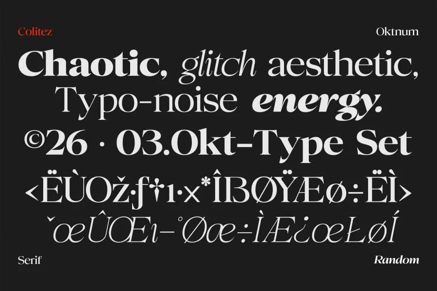 Colitez Serif Font preview 8