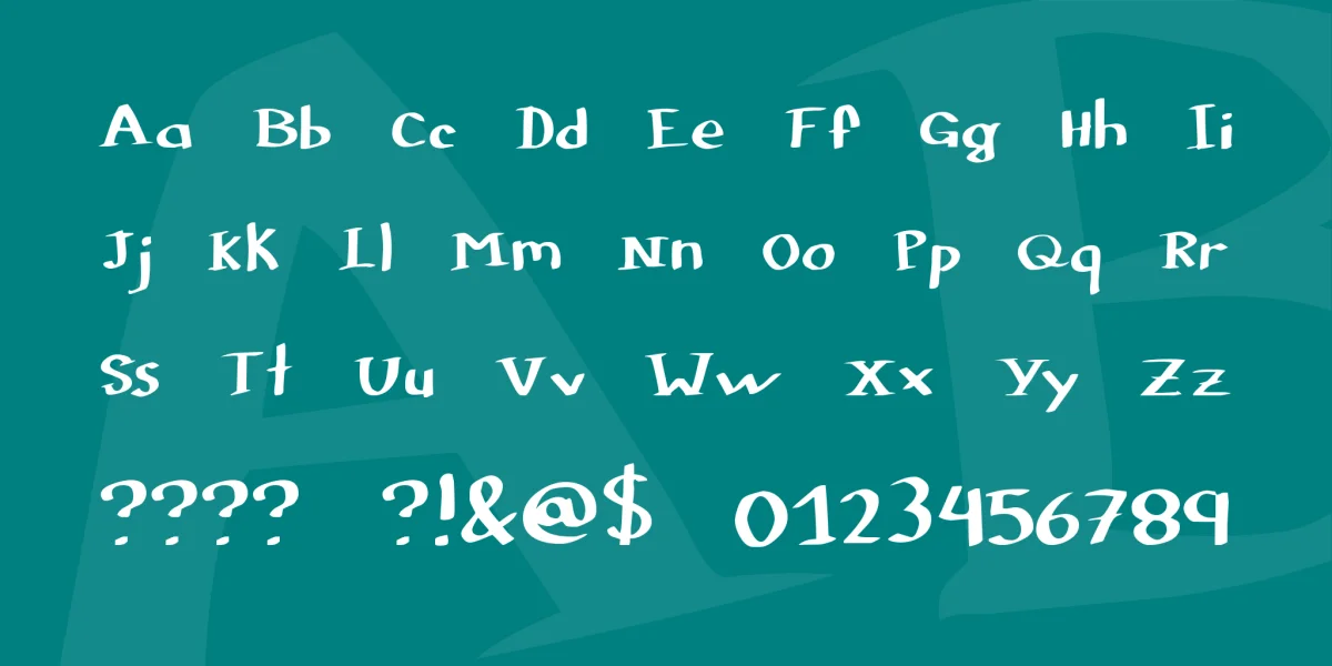Colophon DBZ Font preview 4