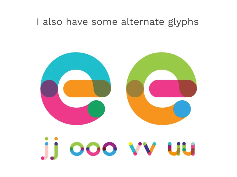 ColorTube Font preview 13