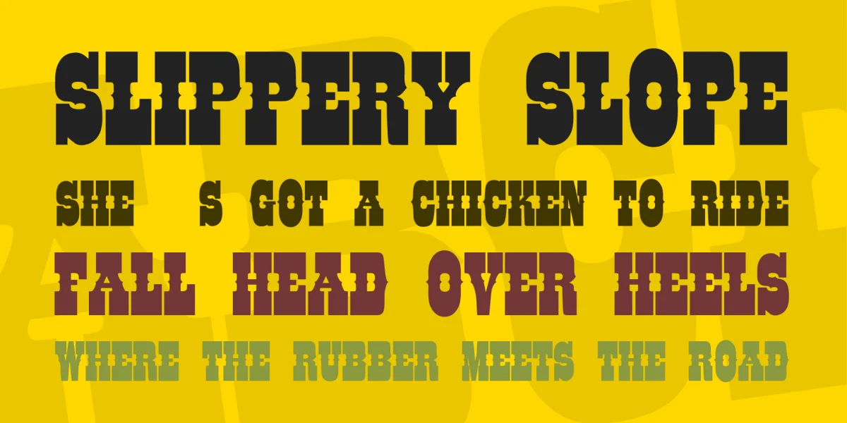COLT FONT Font preview 2