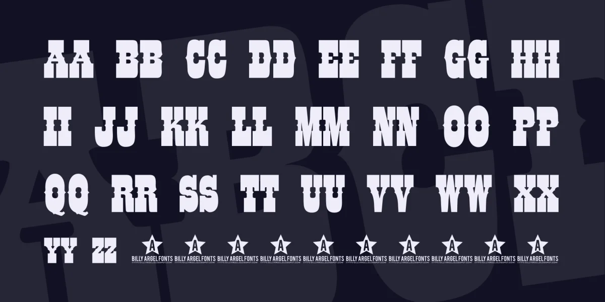 COLT FONT Font preview 3