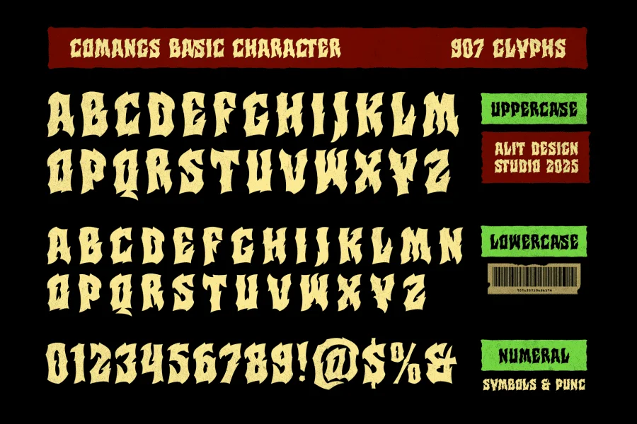 Comangs Font preview 6
