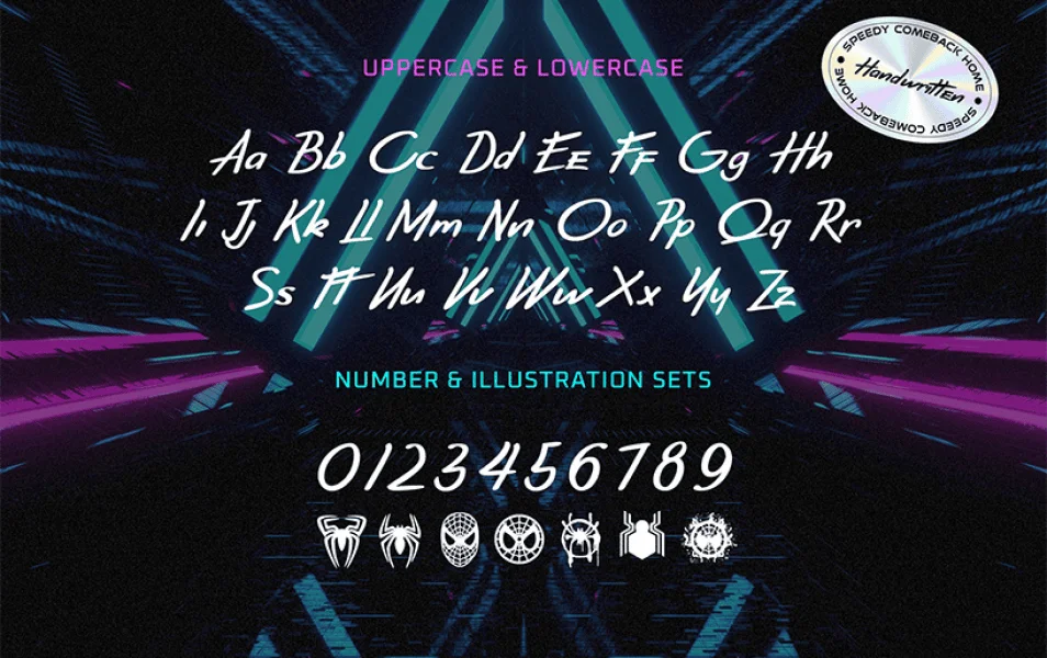 Comback home Font preview 2