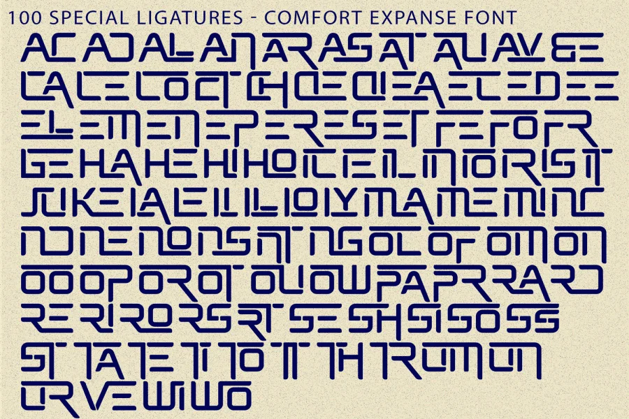 Comfort Expanse Demo Font preview 8
