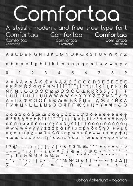Comfortaa Font Family preview 5